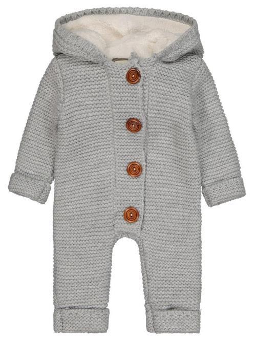 Kapşonlu 3-12 Ay Tulum - Gri9-12 Ay