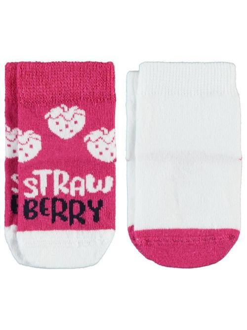 Strawberry Kaydırmaz 6- Bebek Kız Çorap Set - Standart6 Ay