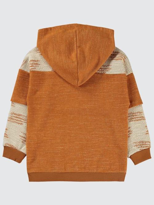 1996 Armalı Kapşonlu 6-9 Yaş Sweatshirt - Hardal8-9 Yaş