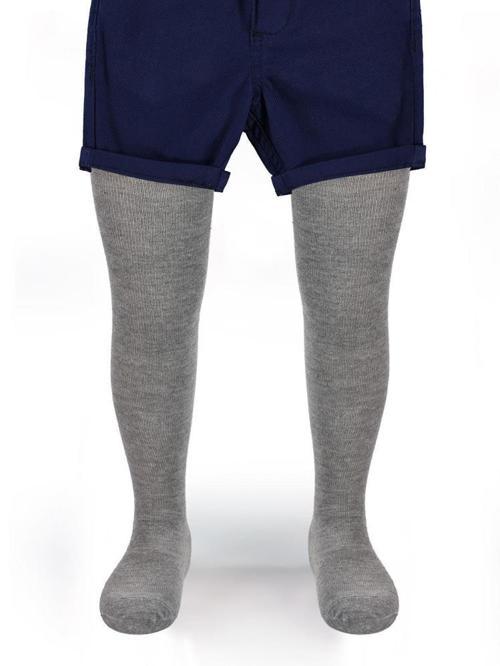 Düz 3-7 Yaş Çocuk Erkek Külotlu Çorap - Gri7-8 Yaş