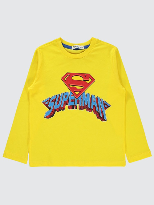 Baskılı 10-13 Yaş Sweatshirt - Sarı11-12 Yaş