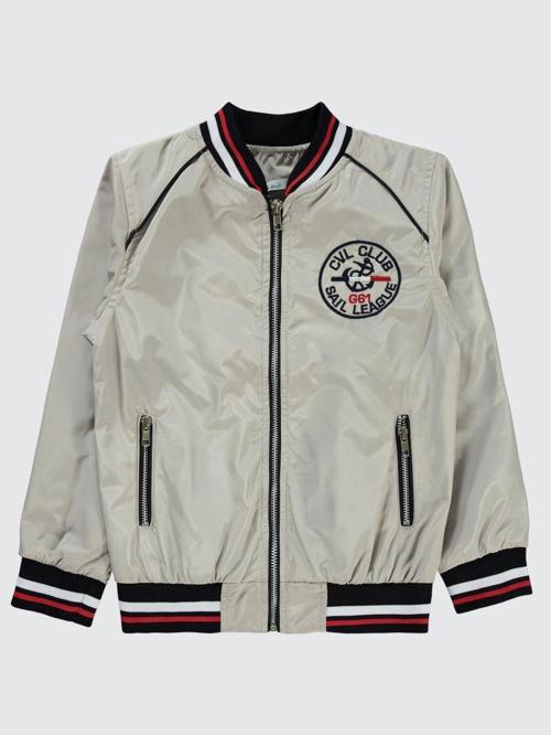 Nakışlı 6-9 Yaş Ceket - Gri6-7 Yaş