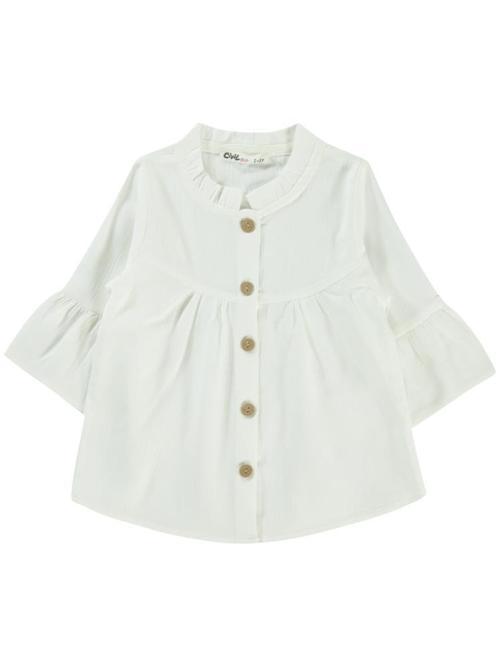 Valon Kol 2-5 Yaş Gömlek - Beyaz2-3 Yaş