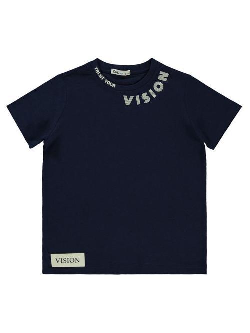 Vısıon Baskılı 6-9 Yaş Tişört - Lacivert8-9 Yaş