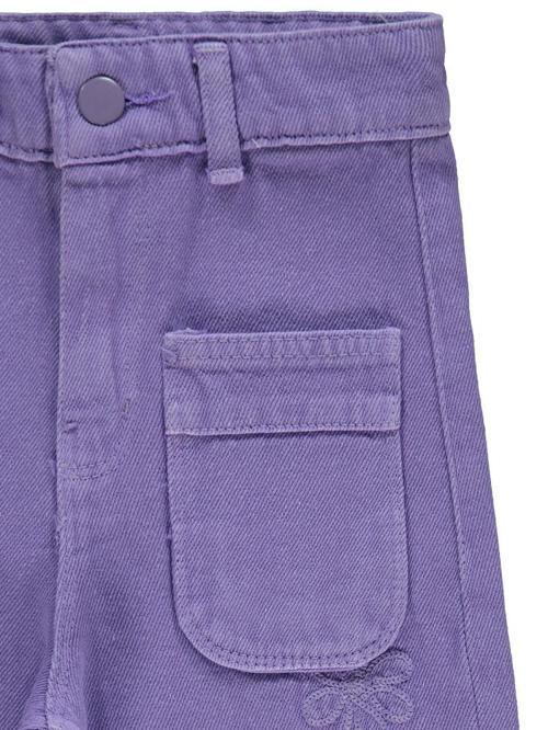 Çiçek Desenli 2-5 Yaş Pantolon - Lila4-5 Yaş