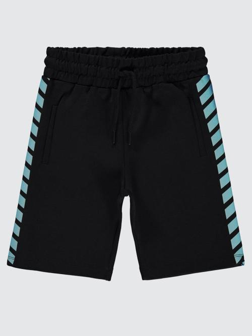 Çizgi Baskılı 6-9 Yaş Kapri - Siyah6-7 Yaş