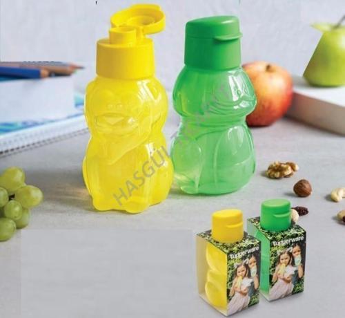 Eco Şişe 350ml Sarı Aslan ve Yeşil Kurbağa İkili Set Matara Suluk