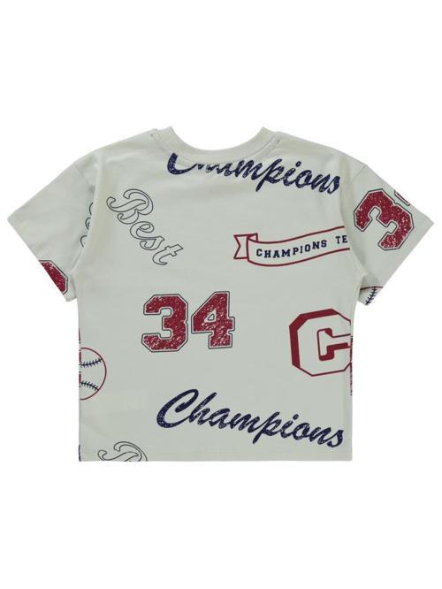 Champıons Emprime 10-13 Yaş Tişört - Bordo10-11 Yaş