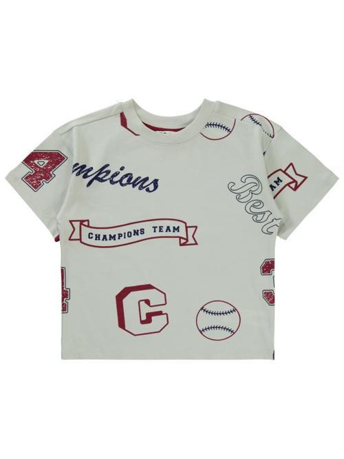 Champıons Emprime 10-13 Yaş Tişört - Bordo10-11 Yaş