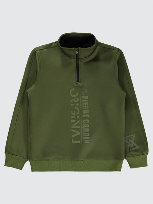 Original Baskılı 10-12 Yaş Sweatshirt - Haki10-11 Yaş