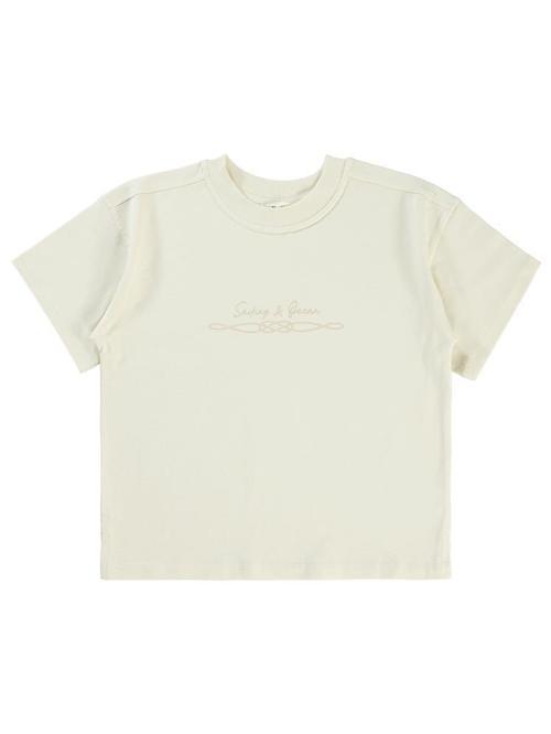 Sailing Baskılı Oversize 10-13 Yaş Tişört - Fil Dişi10-11 Yaş