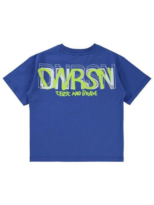 Dnrsn Baskılı 10-13 Yaş Tişört - Mavi11-12 Yaş