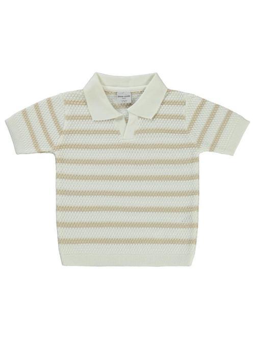 Çizgili Tiriko 2-5 Yaş Tişört - Kahverengi5-6 Yaş