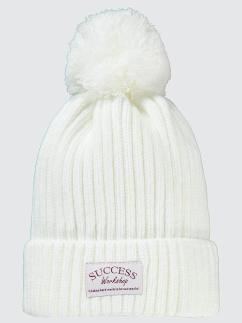 Basic Success 6-9 Yaş Ponponlu Şapka Bere - BeyazStandart