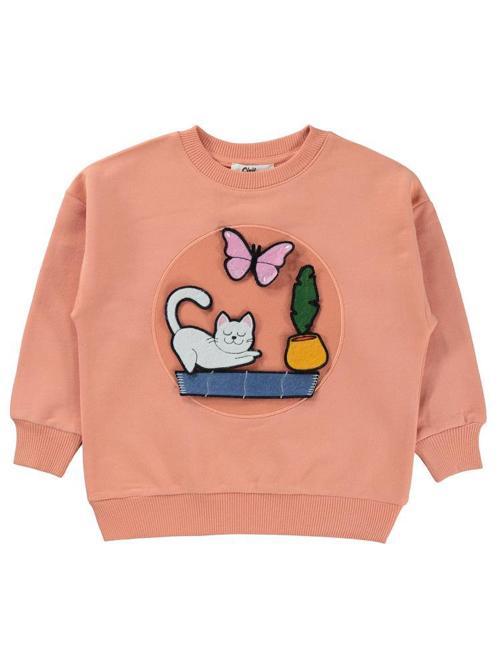 Civil Düz 3-7 Yaş Sweatshirt - Turuncu3-4 Yaş