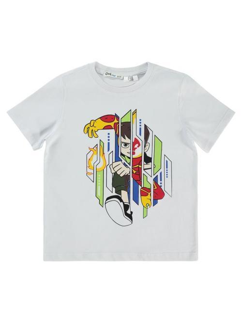 Benten Baskılı 6-9 Yaş Tişört - Beyaz8-9 Yaş