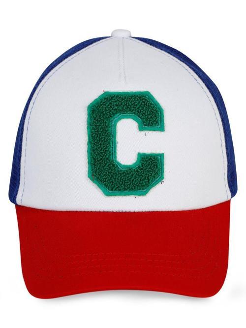 C Harf Nakış 6-9 Yaş Çocuk Erkek Kep Şapka - MaviStandart