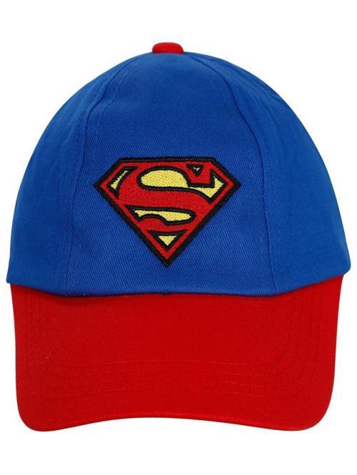 Süperman 6-9 Yaş Erkek Kep Şapka - MaviStandart