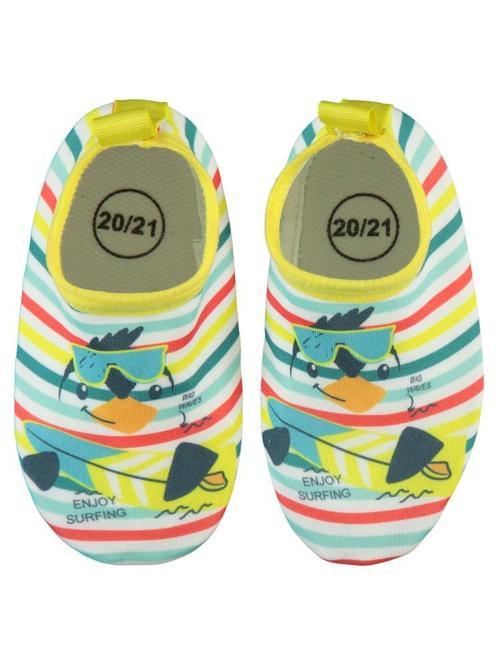 Ördek Baskılı Tabansız - Numara Deniz Ayakkabısı - Sarı20