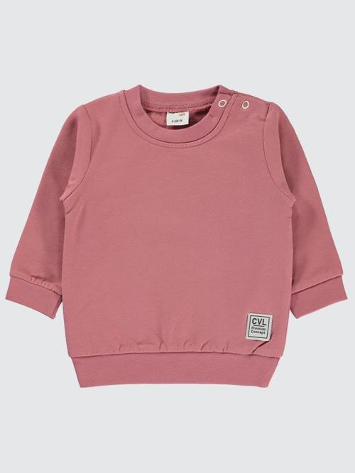 Düz Basic 6-18 Ay Sweatshirt - Pembe9-12 Ay