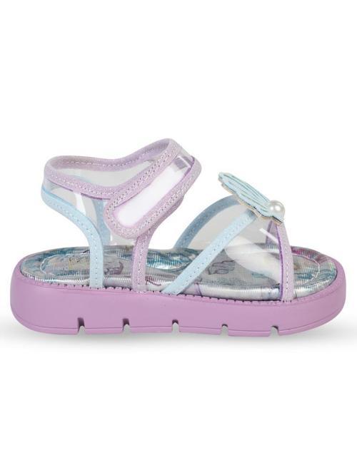 Dolgu Topuk 21-25-Numara Sandalet - Lila23