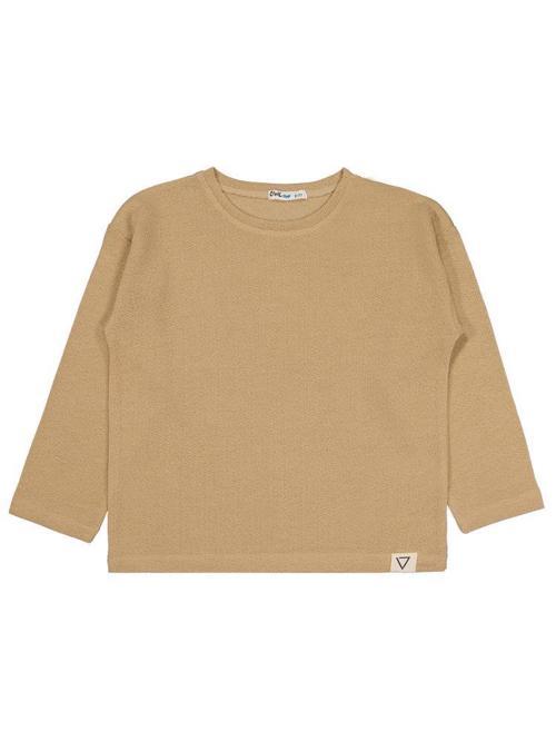 Jakarlı Basic 10-13 Yaş Sweatshirt - Bej10-11 Yaş