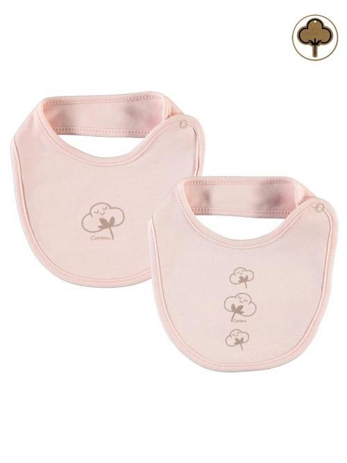 Organik Pamuklu 2 Li Mama Önlüğü - PembeStandart