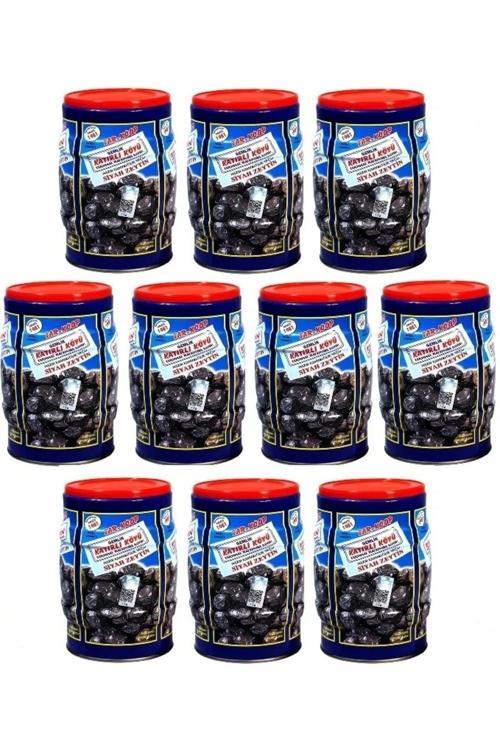 10X1 Kg (10 Adet) Gemlik Katırlı Köyü Sofralık Doğal Yağlı Siyah Zeytin