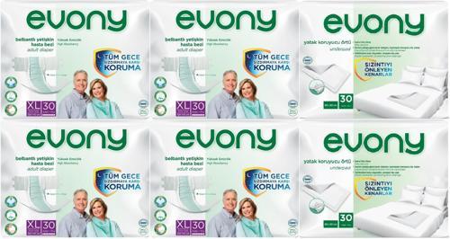 Hasta Bezi Yetişkin Bel Bantlı Tekstil Yüzey Ekstra Büyük 120 Adet+Yatak Koruyucu Örtü 60 Adet