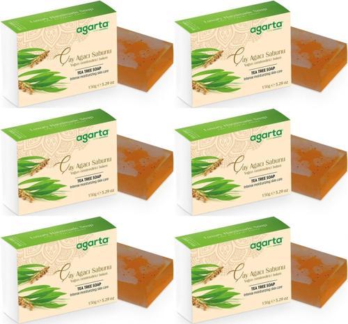 El Yapımı Doğal Sabun 150GR Çay Ağacı (6 Lı Set)
