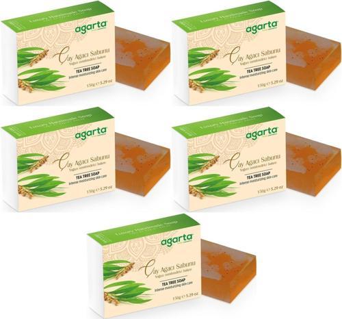El Yapımı Doğal Sabun 150GR Çay Ağacı (5 Li Set)