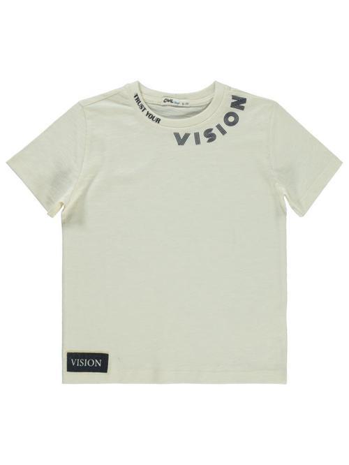 Vısıon Baskılı 10-13 Yaş Tişört - Fil Dişi10-11 Yaş