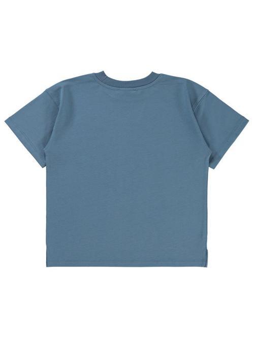 Sailing Baskılı Oversize 6-9 Yaş Tişört - Mavi7-8 Yaş