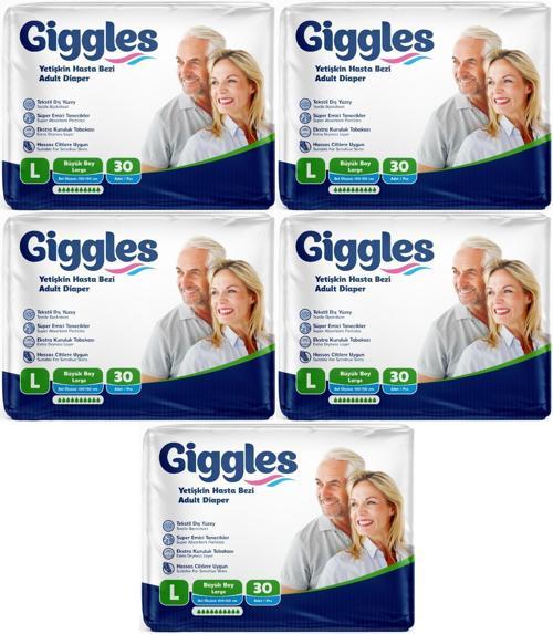 Hasta Bezi Yetişkin Bel Bantlı Tekstil Yüzey Büyük - Large (L) 150 Adet (5PK*30)
