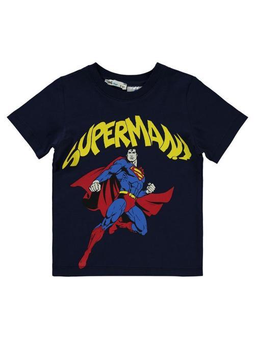 Süperman Baskılı 2-5 Yaş Tişört - Lacivert2-3 Yaş