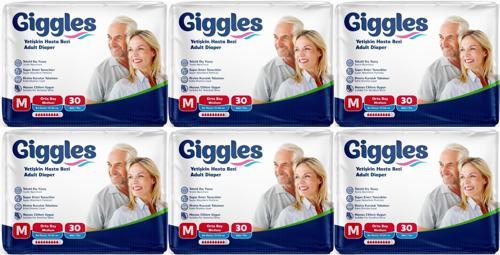 Hasta Bezi Yetişkin Bel Bantlı Tekstil Yüzey Orta - Medium (M) 180 Adet (6PK*30)