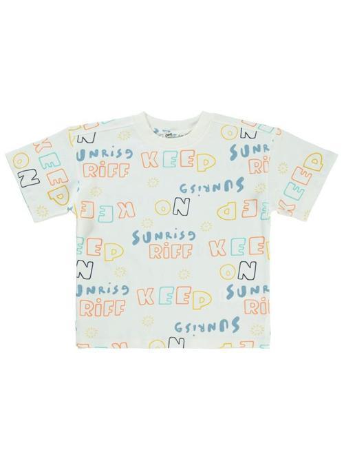 Keep On Empirme Oversize 6-9 Yaş Tişört - Bej7-8 Yaş