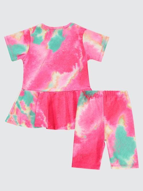 Batik Desen Haşema 2-12 Yaş Mayo Set - Pembe2-3 Yaş