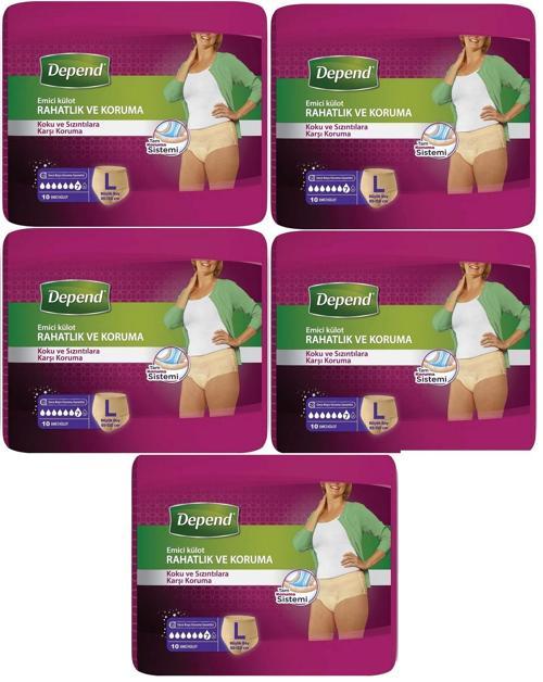 Emici Külot Hasta Bezi Large - Büyük Kadın 50 Adet (5PK*10)