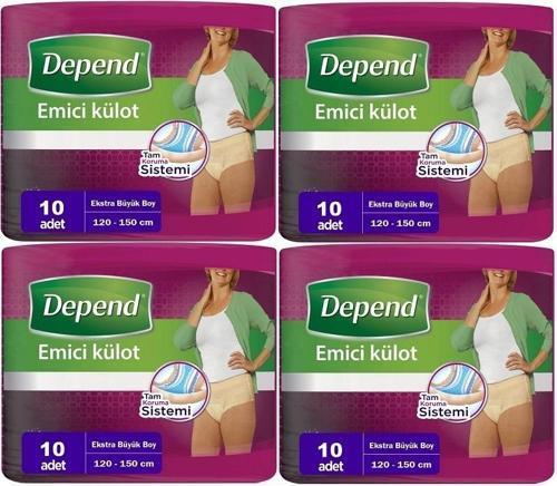 Emici Külot Hasta Bezi XL - Extra Büyük Kadın 40 Adet (4PK*10)