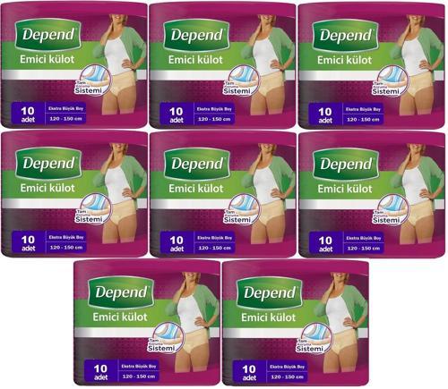 Emici Külot Hasta Bezi XL - Extra Büyük Kadın 80 Adet (8PK*10)