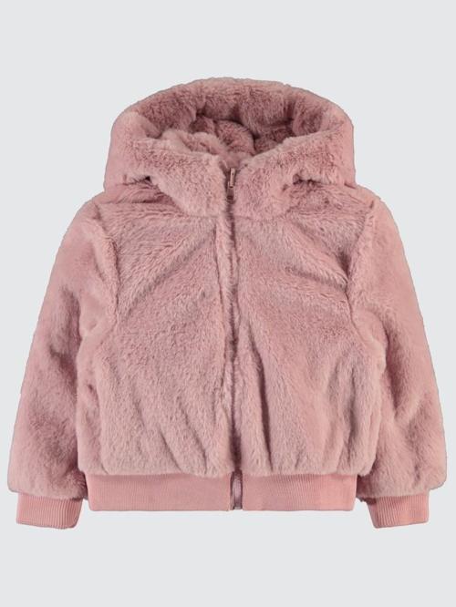 Çift Taraflı Pelüş  2-5 Yaş Mont - Pudra2-3 Yaş