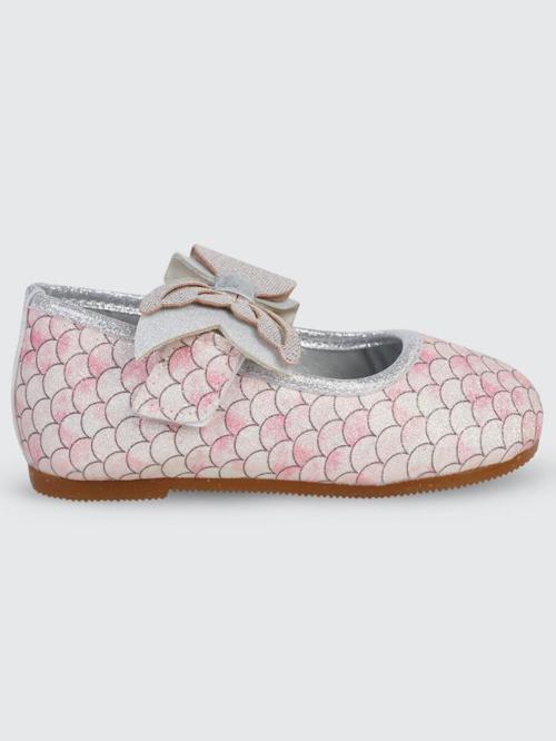 Balık Sırtı Baskılı --Numara Babet - Pembe22