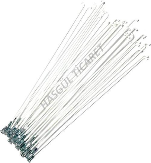 Bisiklet 2mm 255 mm Beyaz Jant Teli Bisiklet Jant Teli