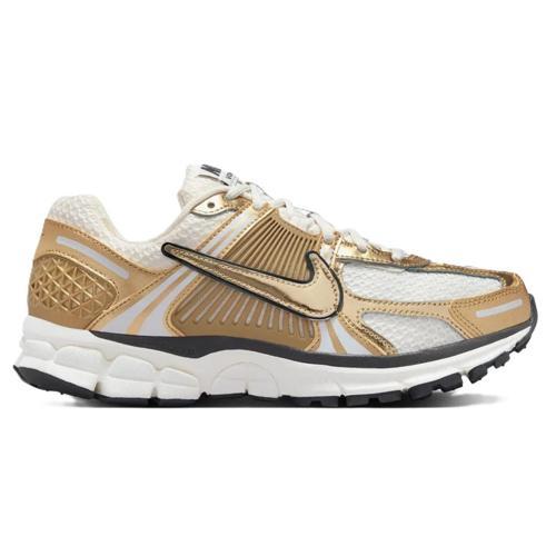 Bowerman Zoom Vomero 5 Metallic Gold Leather Sneaker Hakiki Deri Kadın Günlük Spor Ayakkabı Beyaz Sarı