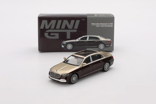 962 1/64 Mercedes-Maybach S 680 Gold / Dark Red Metallic