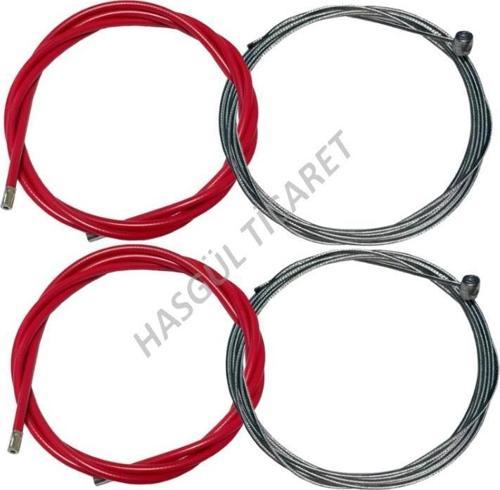 BİSİKLET FREN KIRMIZI DIŞ KABLO VE TEL SET