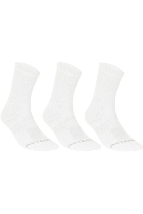 Artengo Tenis Çorabı - Uzun Konçlu - 3'Lü Paket - Beyaz - Rs 500