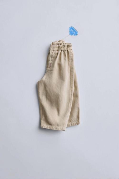 La Ciel Paris Balon Denim Pantolon - Krem