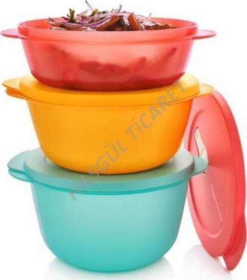 MİKRO KAPLAR SET 1-1.5-2 Lt MİKRODALGA FIRIN İÇİN TKAZ HSGL